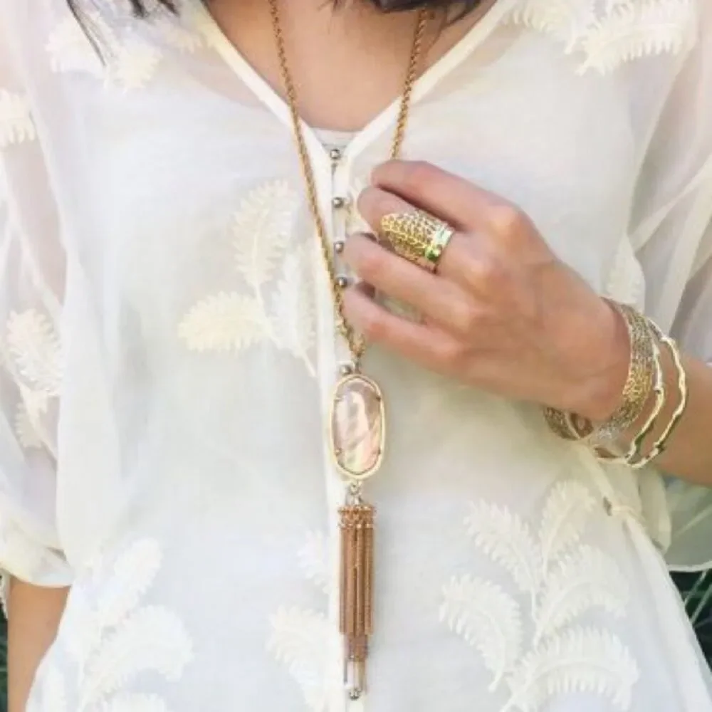 NWOT Kendra Scott Paige in Gold Filigree Size 8 Ring